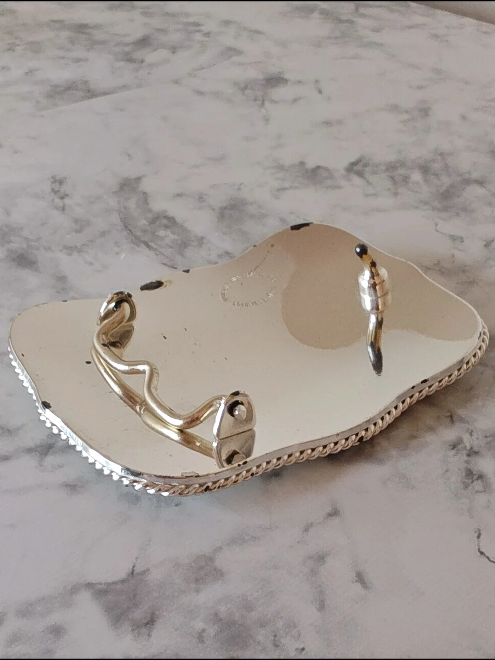 Montana Silversmiths Western Floral Engraved Belt Buckle Silver Gold Trim